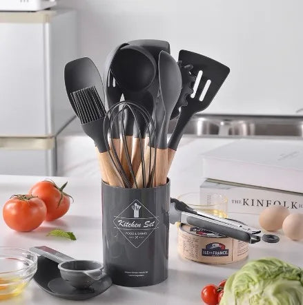 12 Peças de utensílios de cozinha de silicone