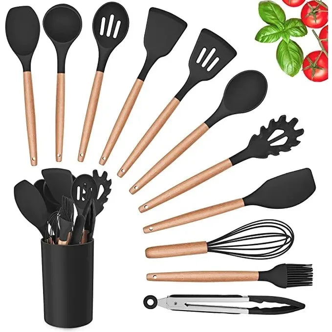 12 Peças de utensílios de cozinha de silicone