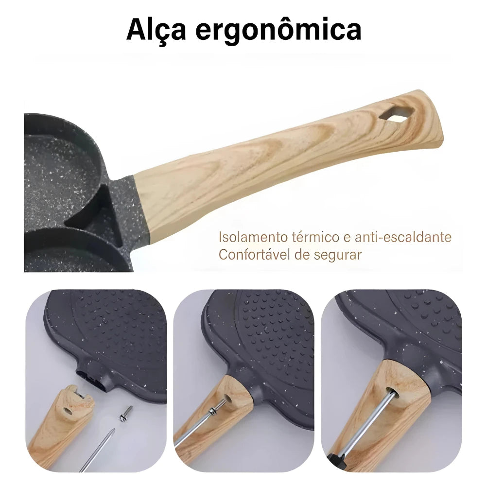 Frigideira prática antiaderente