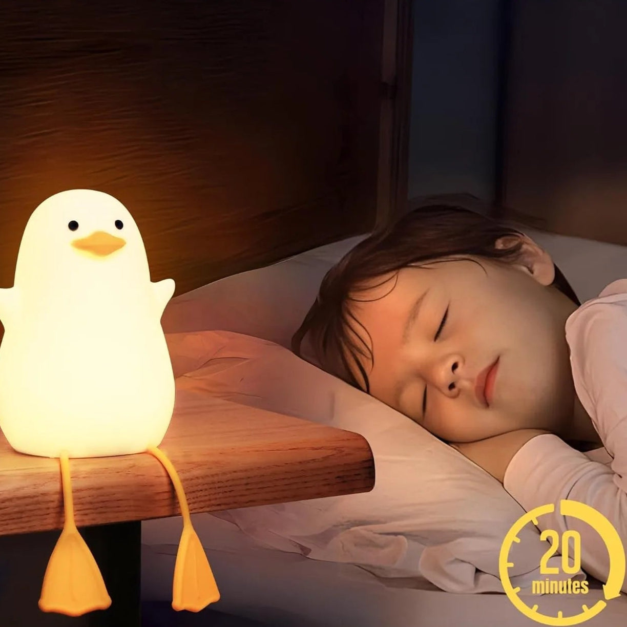 Luminária em formato de pato