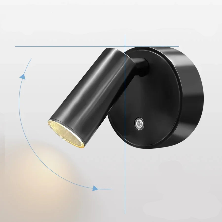 Luminária LED com giro 360°