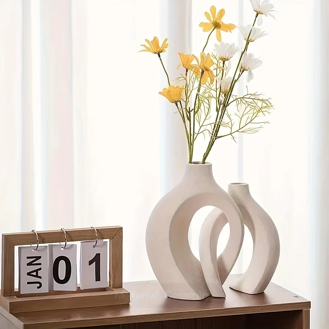 Vaso de cerâmica moderno para decoração