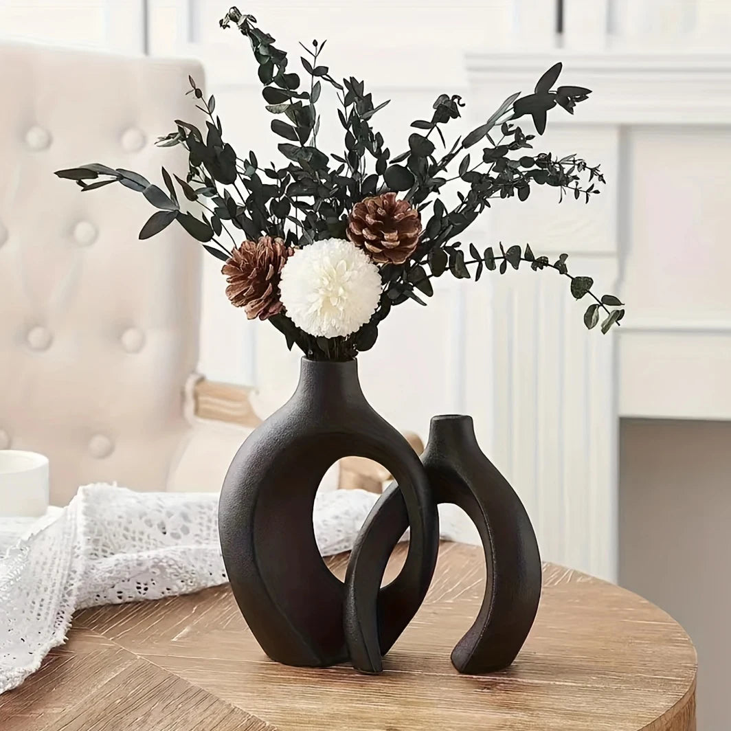 Vaso de cerâmica moderno para decoração
