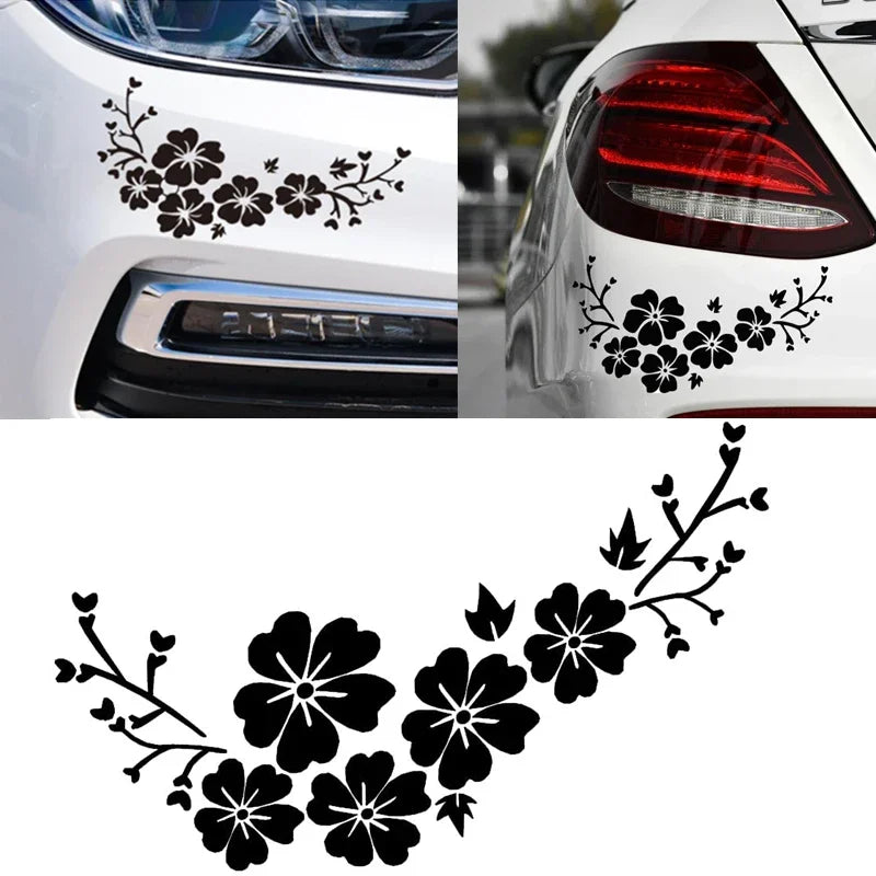 Adesivo para carro em formato de flores