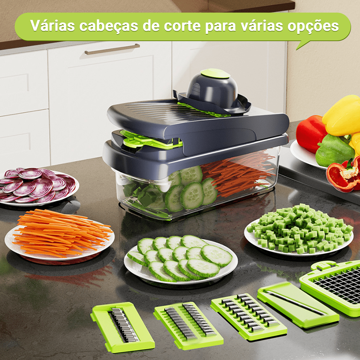 cortador de legumes multicorte 13 em 1 BLACK-FRIDAY