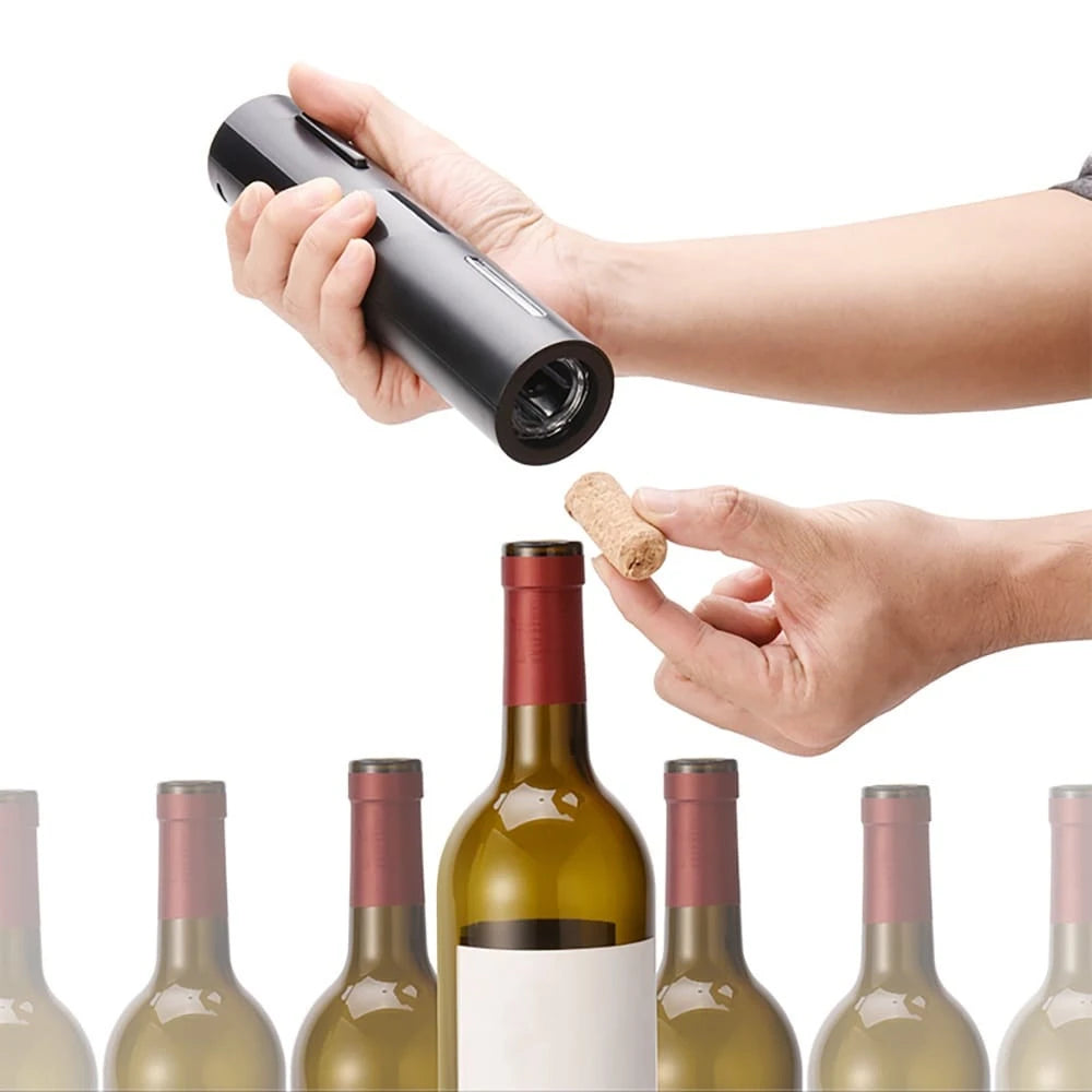 Abridor de vinho elétrico easy vinho + kit para vinho