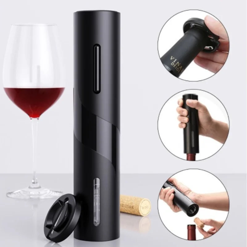 Abridor de vinho elétrico easy vinho + kit para vinho