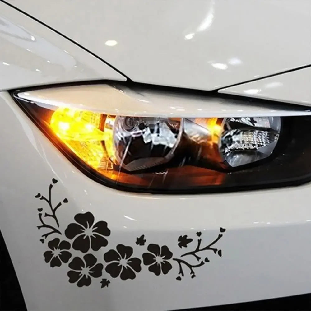 Adesivo para carro em formato de flores