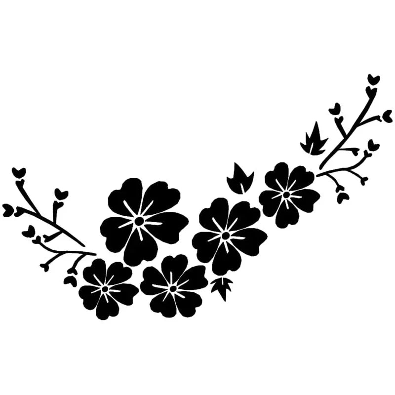 Adesivo para carro em formato de flores