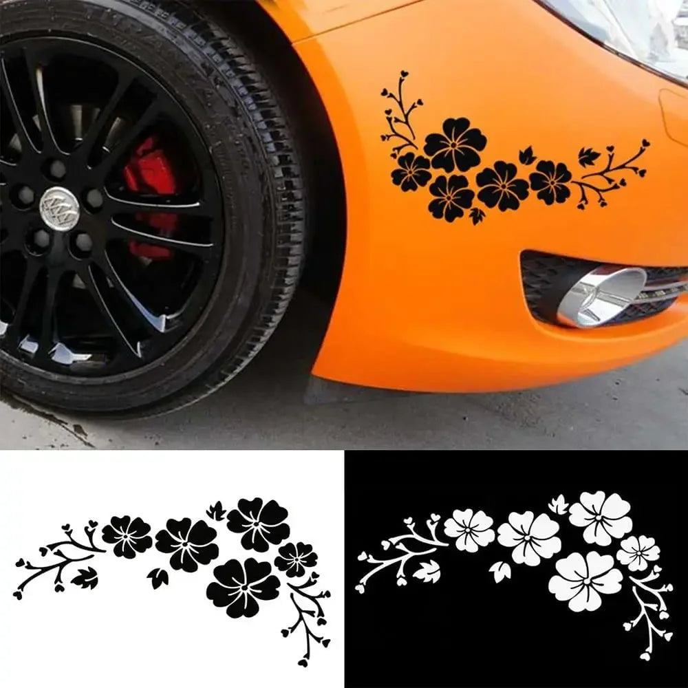 Adesivo para carro em formato de flores